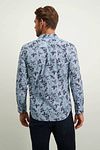 State of Art Chemise Plantes Bleues Model / Achterkant