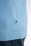 Petrol Polo Knitted Bleu Clair Model / Detail
