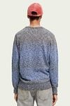 Scotch and Soda Pull Melange Bleu Foncé Model / Achterkant
