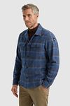 Vanguard Overshirt Brushed Checks Blue Model / Zijkant