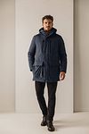 State Of Art Winter Coat Navy Model / Voorkant