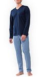 Mey Nightwear Long Blue Model / Voorkant