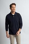 Steppin' Out Longsleeve Polo Shirt Piqué Classic Navy Model / Voorkant