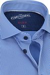Pure Functional Shirt Stripes Blue Product / Detail