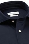 Profuomo Japanese Knitted Shirt Dark Blue Product / Detail