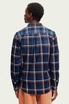 Scotch and Soda Shirt Blue Checkered Model / Achterkant