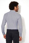 Desoto Shirt Print Blue Model / Achterkant