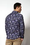 Desoto Shirt Kent Flowers Navy Model / Achterkant