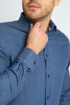 Suitable Shirt Washed Dark Blue Model / Detail