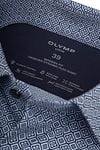 OLYMP Luxor Shirt 24/Seven Print Blue Verpakking