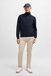BOSS Zetrust Half Zip Sweater Navy Model / Voorkant