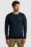 PME Legend Sweater Rib Melange Navy Model / Voorkant