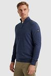 Vanguard Pullover Half Zip Melange Dark Blue Model / Voorkant