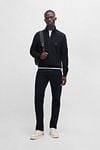 BOSS Kanobix Half Zip Sweater Dark Blue Model / Voorkant