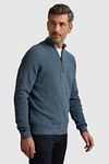 Vanguard Pullover Half Zip Blue Model / Zijkant