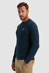 PME Legend Sweater Mouliné Navy Model / Zijkant