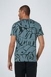 No Excess T Shirt Print Steel Blue Model / Achterkant