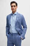 BOSS Chemise Hal Jersey Bleu Clair Model / Voorkant