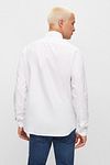 BOSS Relegant Shirt Linen White Model / Achterkant