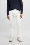 BOSS Satin Chino Weiß Model / Voorkant