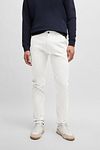 BOSS Satin Chino White Model / Voorkant
