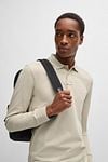 BOSS Passerby Poloshirt Ecru Model / Voorkant