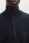 BOSS Kanobix Half Zip Sweater Dark Blue Model / Detail
