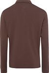 Brax Longsleeve Polo Pirlo Brown Product / Achterkant