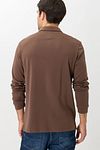 Brax Longsleeve Polo Pirlo Brown Model / Achterkant