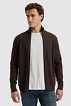 Cast Iron Knitted Cardigan Brown Model / Voorkant