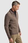 Vanguard Cardigan Wool Blend Brown Model / Zijkant