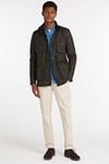 Barbour Wax Jacket Corbridge Olive Model / Voorkant