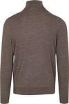Suitable Merino Turtleneck Melange Taupe Product / Achterkant