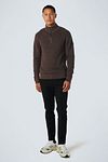 No Excess Half Zip Pullover Brown Model / Voorkant