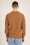 KnowledgeCotton Apparel Sweater Brown Model / Achterkant