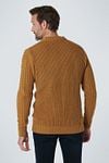 No Excess Pullover Mix Wool Knitted Brown Model / Achterkant