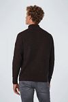No Excess Half Zip Pullover Coffee Model / Achterkant