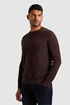 Cast Iron Sweater Heather Plated Brown Model / Zijkant