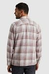 Cast Iron Overshirt Checks Pink Model / Detail