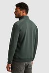 Cast Iron Half Zip Pullover Green Model / Achterkant