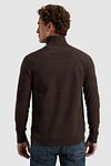 Cast Iron Knitted Cardigan Brown Model / Achterkant