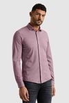 Cast Iron Overhemd Jersey Piqué Mauve Model / Voorkant