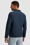 Cast Iron Overshirt Dobby Stripe Navy Model / Achterkant
