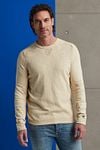 Cast Iron Linen Sweater Beige Model / Voorkant
