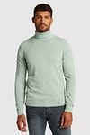Cast Iron Turtleneck Sweater Light Green Model / Voorkant