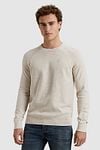 Cast Iron Sweater Heather Plated Ecru Model / Voorkant