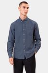 Colorful Standard Chemise Bleu Pétrole Model / Voorkant
