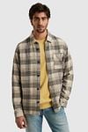 Cast Iron Overshirt Checks Green Model / Voorkant