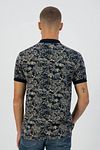 Dstrezzed Polo Bowie Print Dark Blue Model / Achterkant