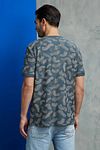 Cast Iron T Shirt Dark Blue Print Model / Achterkant